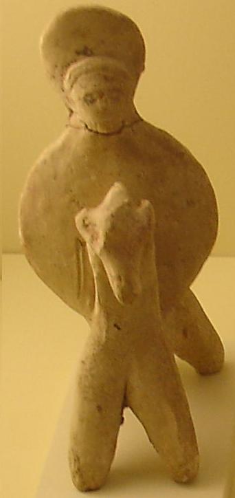 Богиня на коне. Вавилония. (3 -1 век до н.э.) Берлин. Музейный остров. Фото Лимарева В.Н. 