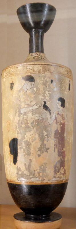 Смотри птичка. Древнегреческая ваза. Эрмитаж.  Фото Лимарева В.Н.