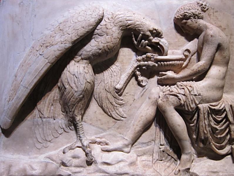 Ганимед с орлом.(Римская работа, конец 1 века до н.э.) Эрмитаж.(фото Лимарева В.Н.)